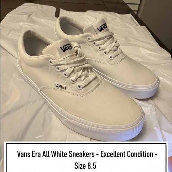 Vans Era White Sneakers - Picture 6 of 6